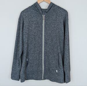 Vuori Halo Performance Full Zip Hoodie - Heather Gray